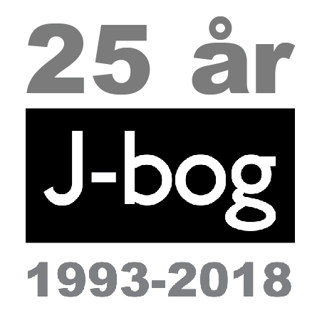 J-bog logo 25 års jubilæum